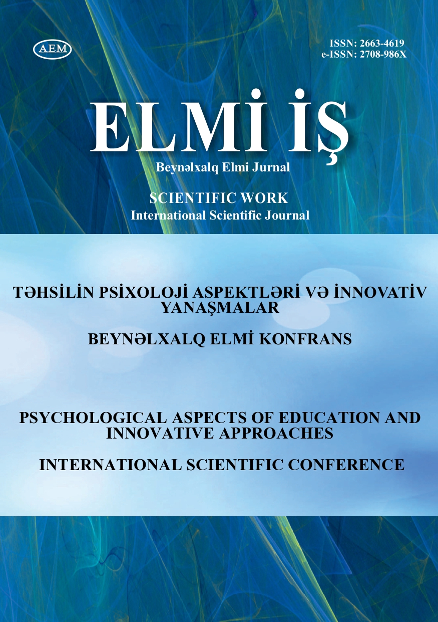  PSYCHOLOGICAL ASPECTS OF EDUCATION AND INNOVATIVE APPROACHES  INTERNATIONAL SCIENTIFIC CONFERENCE 
